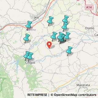 Mappa Via Saltregna Bassa, 60024 Filottrano AN, Italia (7.03357)