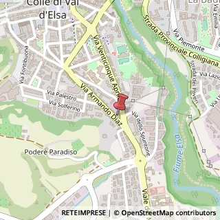 Mappa Via A. Diaz, 62/A, 53034 Colle di Val d'Elsa, Siena (Toscana)