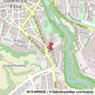 Mappa Via XXV Aprile, 108, 53034 Colle di Val d'Elsa, Siena (Toscana)