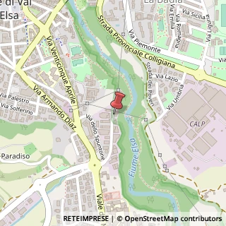 Mappa Via dello Spuntone, 43, 53034 Colle di Val d'Elsa, Siena (Toscana)