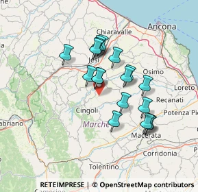 Mappa Via Pettovallone, 62011 Cingoli MC, Italia (11.74556)