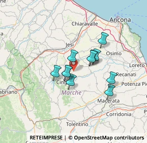 Mappa Via Pettovallone, 62011 Cingoli MC, Italia (9.83636)