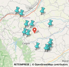 Mappa Via Pettovallone, 62011 Cingoli MC, Italia (7.92923)