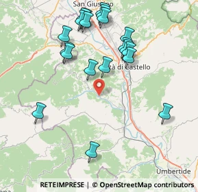 Mappa Via Centrale, 06010 Monte Santa Maria Tiberina PG, Italia (8.867)