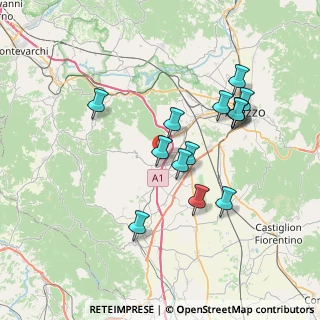 Mappa Via di Campigliano, 52041 Civitella in Val di Chiana AR, Italia (7.04643)