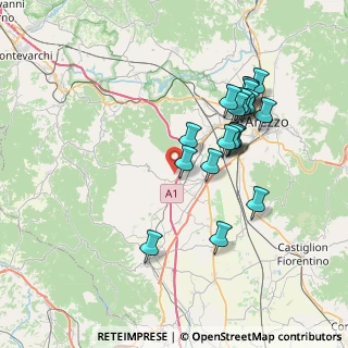Mappa Via di Campigliano, 52041 Civitella in Val di Chiana AR, Italia (7.2765)