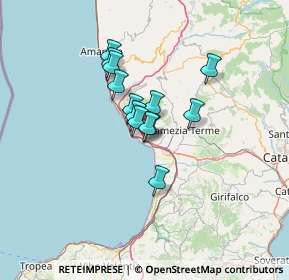 Mappa Autostrada del Mediterraneo, 88040 Lamezia Terme CZ, Italia (9.63692)