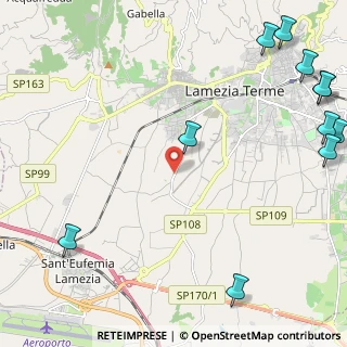 Mappa SP Savutano, 88046 Lamezia Terme CZ, Italia (3.86091)