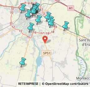 Mappa Strada Provinciale Traversetolo, 43030 Porporano PR, Italia (4.75733)