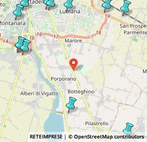 Mappa Strada Provinciale Traversetolo, 43030 Porporano PR, Italia (3.49167)