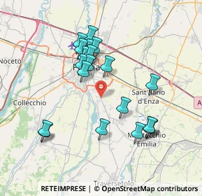 Mappa 43030 Porporano PR, Italia (7.0295)