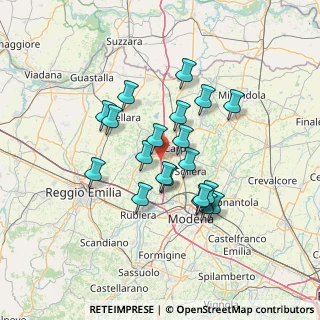 Mappa Via Vittorio Carrobbio, 41012 Carpi MO, Italia (11.5825)
