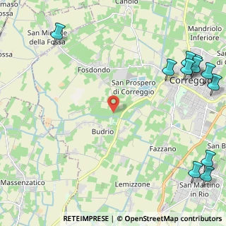 Mappa Via Fornacelle, 42015 Correggio RE, Italia (3.52455)