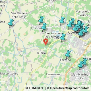 Mappa Via Fornacelle, 42015 Correggio RE, Italia (3.0275)