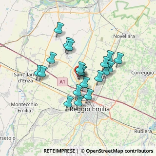 Mappa Via P. V. Tondelli, 42023 Cadelbosco di Sopra RE, Italia (5.7665)