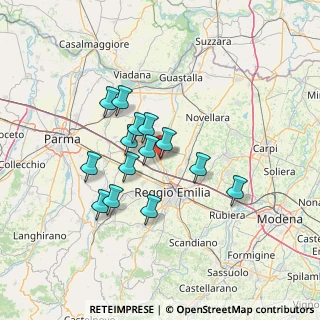 Mappa Via P. V. Tondelli, 42023 Cadelbosco di Sopra RE, Italia (11.18286)