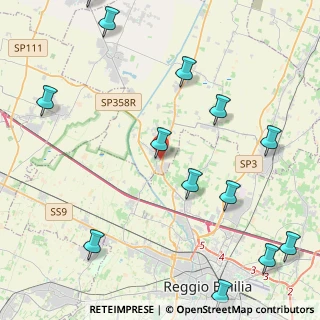 Mappa Via P. V. Tondelli, 42023 Cadelbosco di Sopra RE, Italia (5.88692)