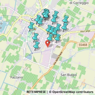 Mappa Via Monsignor Giuseppe Bonacini, 42015 Correggio RE, Italia (0.9375)