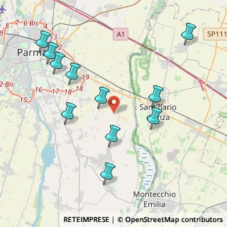 Mappa Strada Quingenti, 43123 Parma PR, Italia (4.52909)