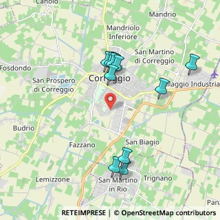 Mappa Via Fernando Manzotti, 42015 Correggio RE, Italia (1.93)