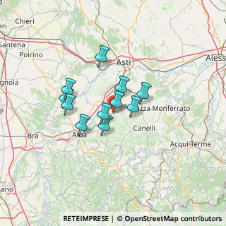 Mappa Via Abbate, 14025 Castagnole delle Lanze AT, Italia (9.60636)