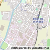 Mapa Bagnolo in Piano