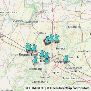 Mappa Via Martiri di Cervarolo, 42015 Correggio RE, Italia (10.78333)