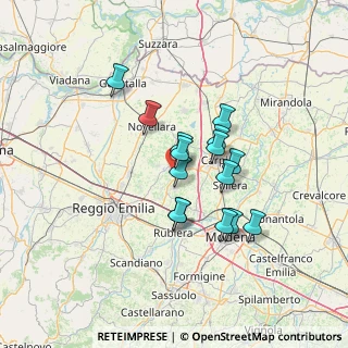 Mappa Via Martiri di Cervarolo, 42015 Correggio RE, Italia (10.692)