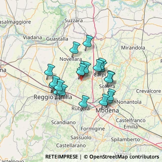 Mappa Via Martiri di Cervarolo, 42015 Correggio RE, Italia (10.5955)