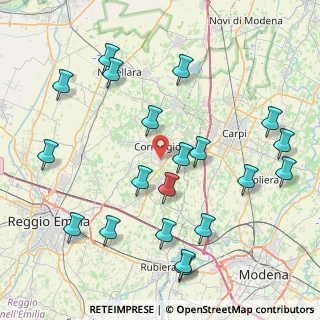 Mappa Via Martiri di Cervarolo, 42015 Correggio RE, Italia (9.632)