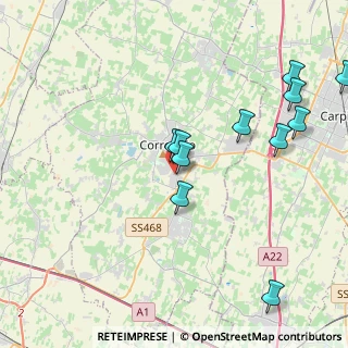 Mappa Via Martiri di Cervarolo, 42015 Correggio RE, Italia (4.46)