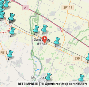 Mappa 42049 Sant'Ilario d'Enza RE, Italia (7.46)