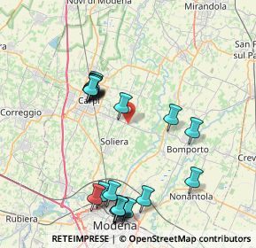 Mappa Via Carpi Ravarino, 41019 Soliera MO, Italia (8.563)