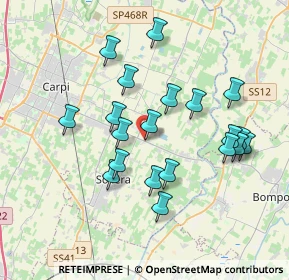 Mappa Via Carpi Ravarino, 41019 Soliera MO, Italia (3.524)