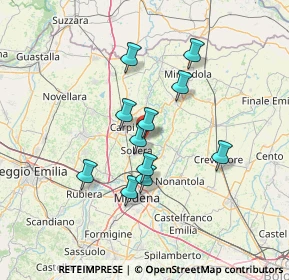 Mappa Via Carpi Ravarino, 41019 Soliera MO, Italia (11.36091)