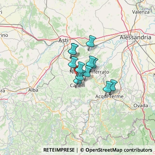 Mappa Regione Marziano, 14050 San Marzano Oliveto AT, Italia (7.49)