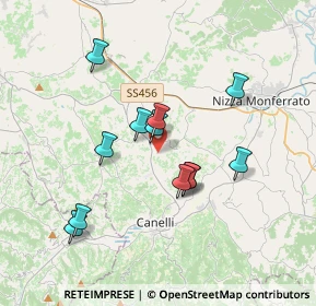 Mappa Regione Marziano, 14050 San Marzano Oliveto AT, Italia (3.23417)