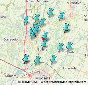 Mappa Via Falcone e Borsellino, 41019 Soliera MO, Italia (6.8625)