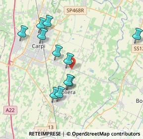 Mappa Via Falcone e Borsellino, 41019 Soliera MO, Italia (4.02636)