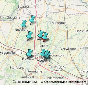 Mappa Via Falcone e Borsellino, 41019 Soliera MO, Italia (11.68267)