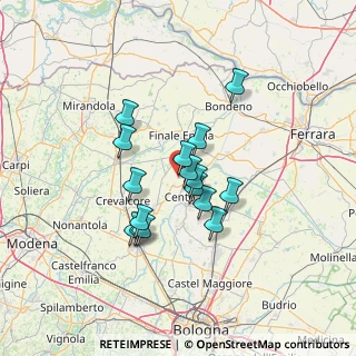 Mappa Via Cesare Diana, 44042 Cento FE, Italia (10.64625)