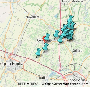 Mappa Via A. Verzelloni, 42015 Correggio RE, Italia (7.0215)