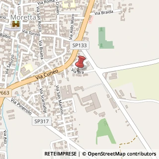 Mappa Via Bra, 4, 12033 Moretta CN, Italia, 12033 Moretta, Cuneo (Piemonte)
