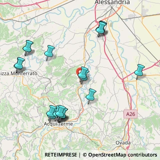 Mappa SS Valle Bormida Nord, 15016 Cassine AL, Italia (9.8235)