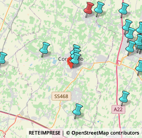 Mappa Via Quattro Giornate di Napoli, 42015 Correggio RE, Italia (6.0425)