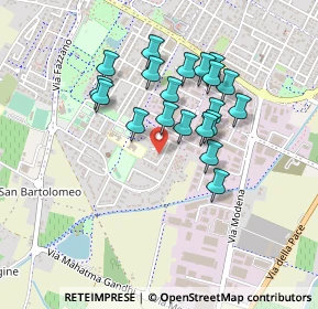 Mappa Via Quattro Giornate di Napoli, 42015 Correggio RE, Italia (0.3815)