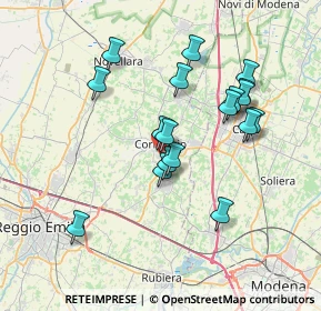 Mappa Via Quattro Giornate di Napoli, 42015 Correggio RE, Italia (6.70389)