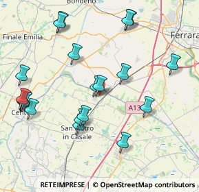 Mappa Via Guglielmo Marconi, 40015 Case Tibaldi-ghetto , 40015 Case Tibaldi-ghetto (9.076)
