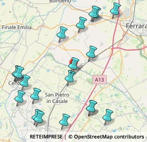 Mappa Via Guglielmo Marconi, 40015 Case Tibaldi-ghetto , 40015 Case Tibaldi-ghetto (10.508)