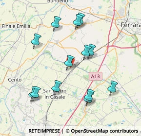 Mappa Via Guglielmo Marconi, 40015 Case Tibaldi-ghetto , 40015 Case Tibaldi-ghetto (7.97692)